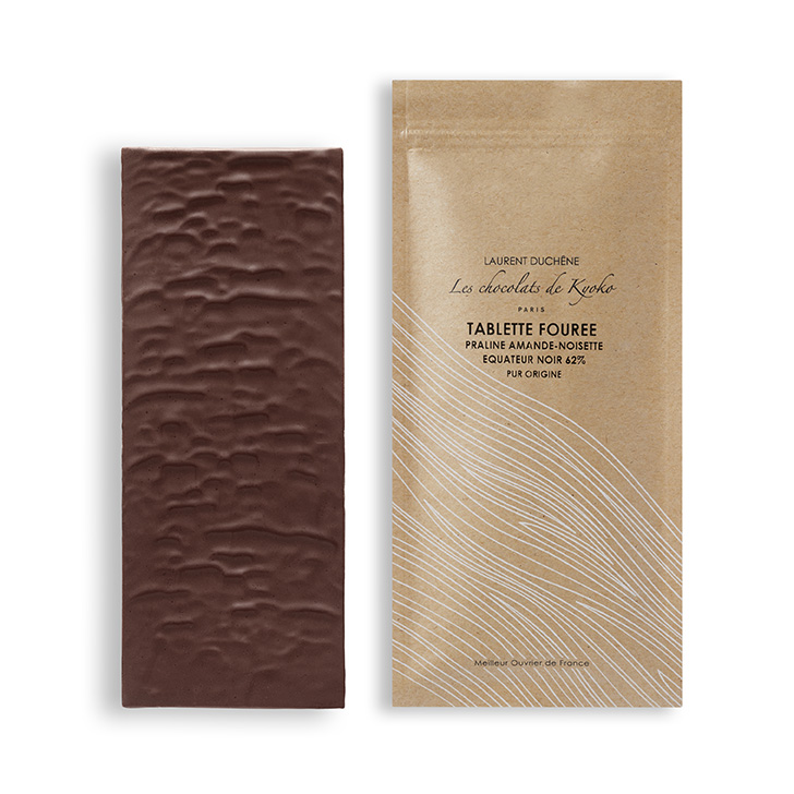 Tablette Fourrée Praliné Noir